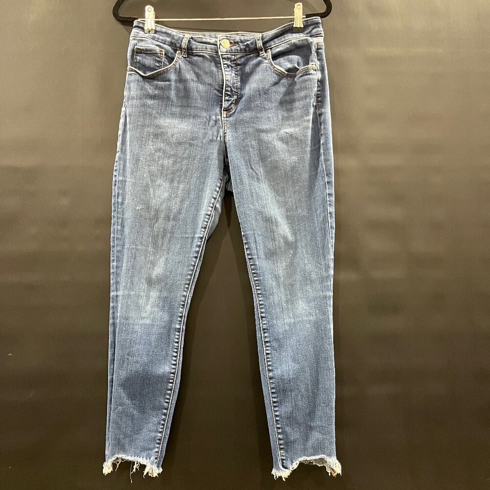 Loft, Cut off Blue Jeans.
